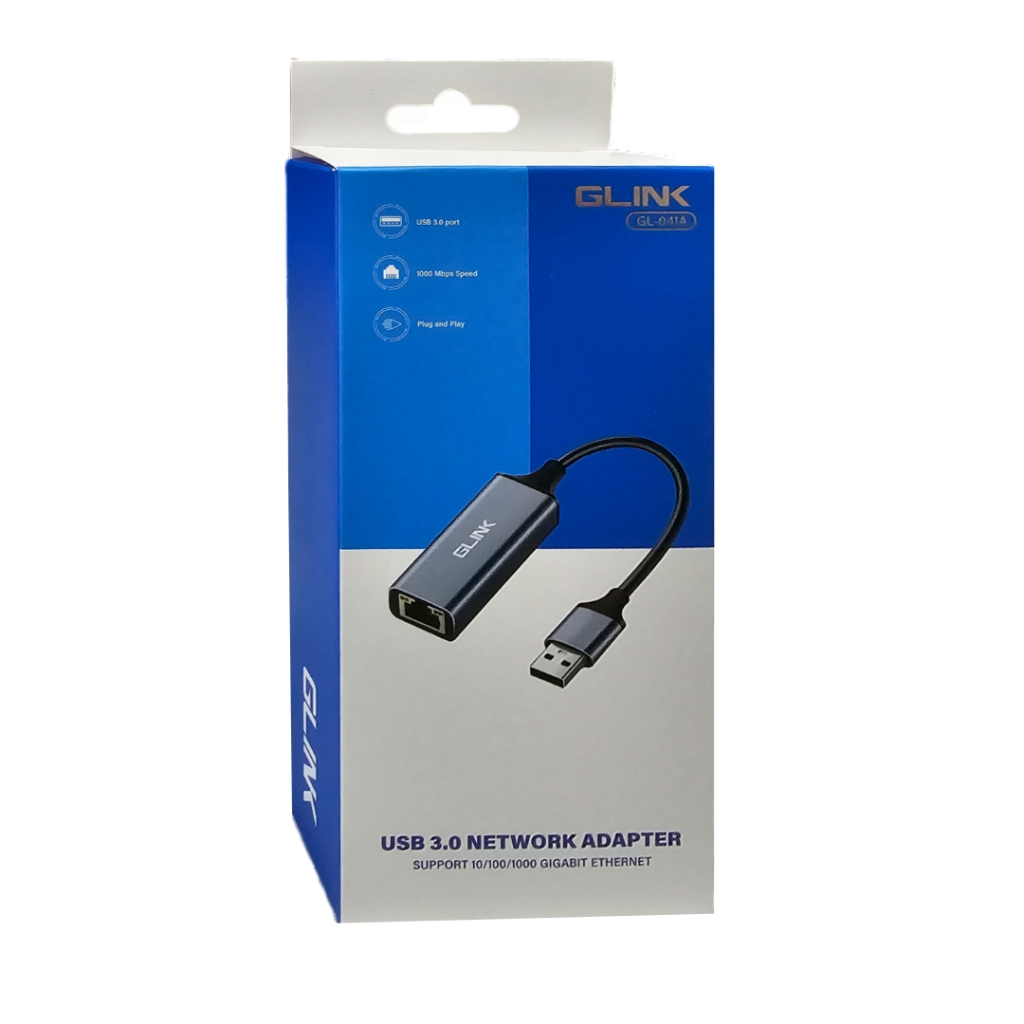 GLINK GL-041A USB 3.0 TO ตัวแปลง USB 3.0 เป็น Lan Gigabit 10/100/1000 Mbps GLINK (GL041A) คุณภาพดี ทนทาน - รูปที่ 3