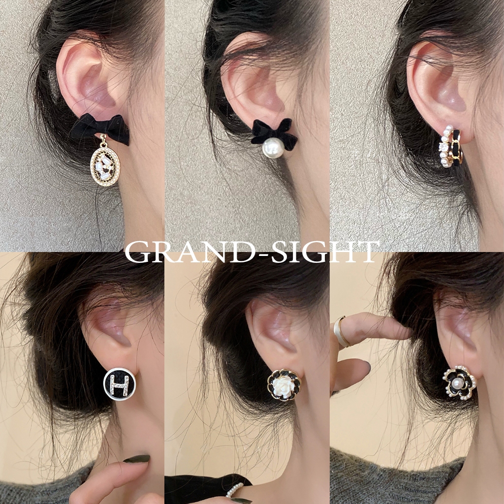 🔥พร้อมส่ง🔥 ต่างหูห่วงเงิน sterling 92.5% ทั้งตัวเรือน ชุบทองเหลือง ต่างหูเพชร ของขวัญ