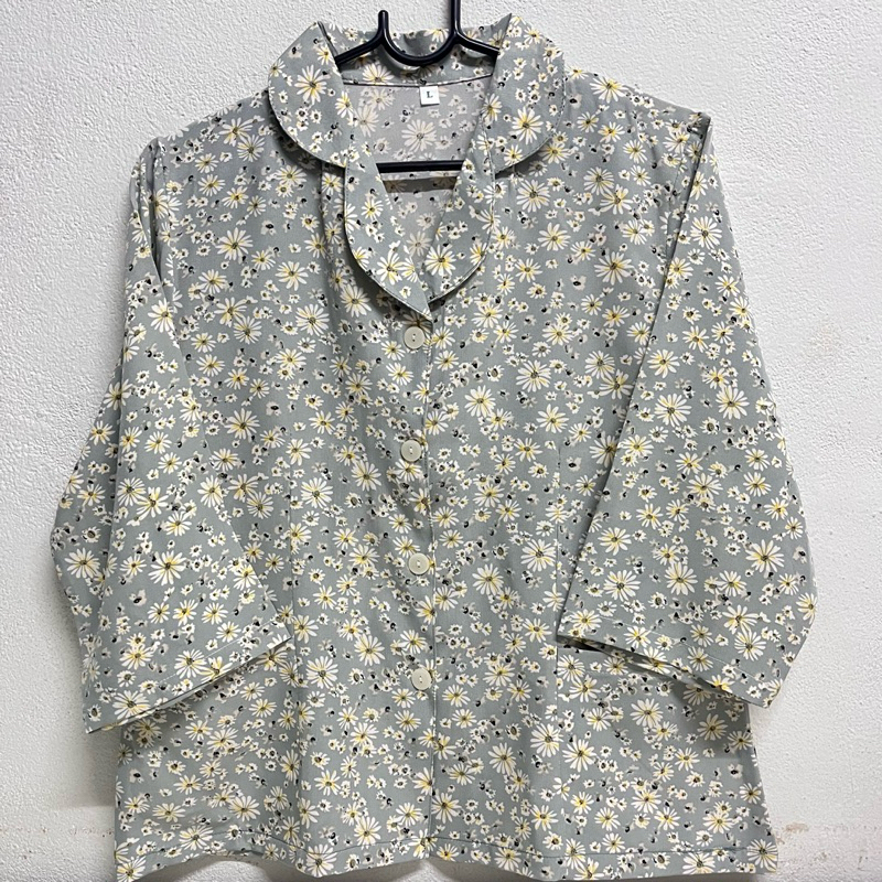 XXL เสื้อคนแก่คอบัวแขนสามส่วนไซส์ XXL