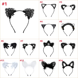 ส่งจากไทย หูแมว ที่คาดผม คอสเพลย์สัตว์ ปาร์ตี้ น่ารัก วัสดุก…