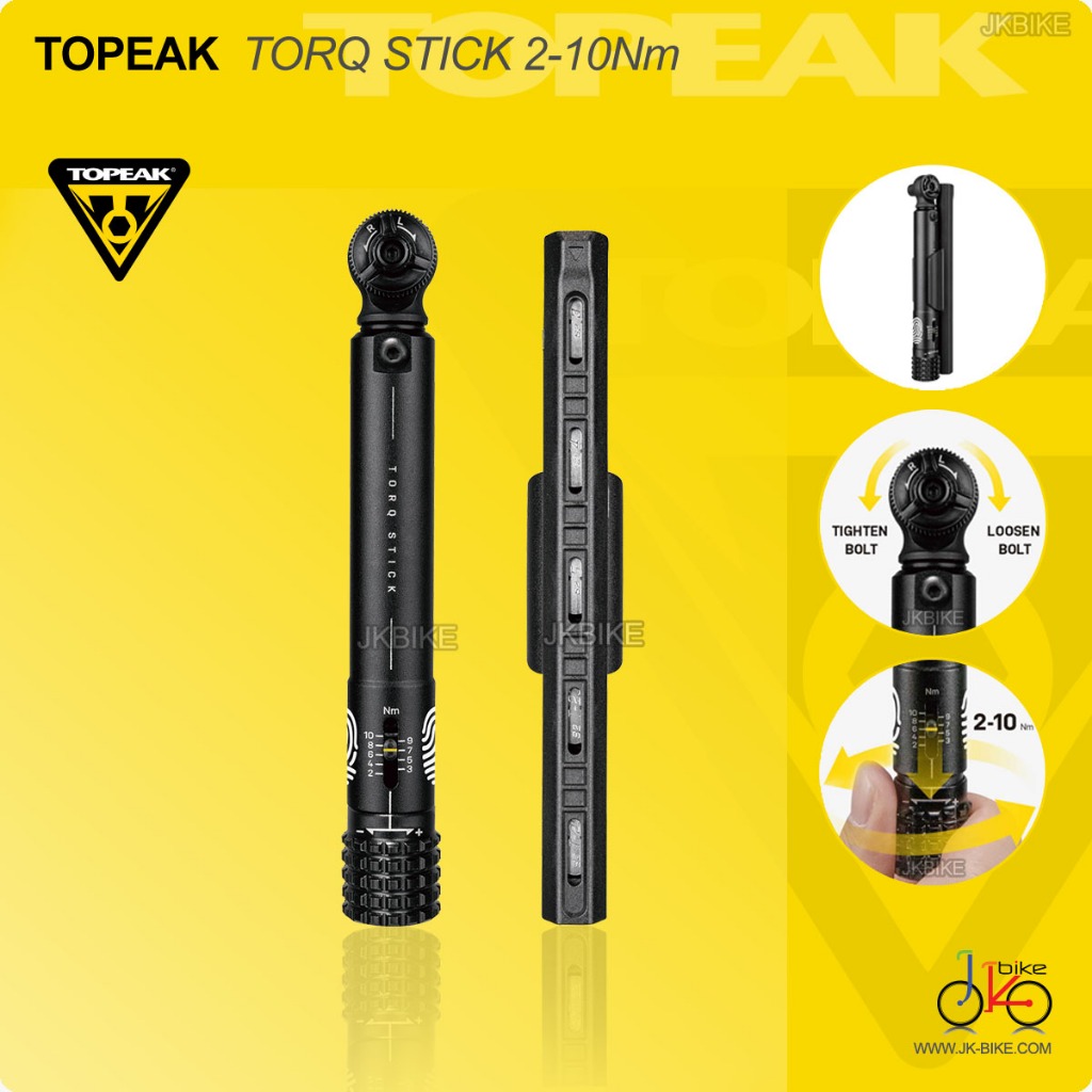 NEW!  ประแจบล็อกฟรี/ปรับแรงบิดได้ 2-10Nm TOPEAK TORQ STICK TOOL