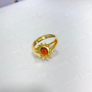 แหวนพลอยล้อมเพชร ฟรีไซส์