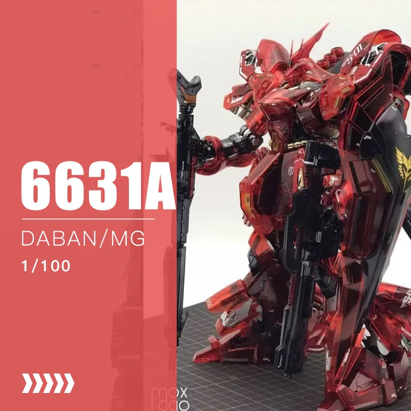 Daban 6631a MG Limited Sazabi Ver.ka Ver Clear Red Hong Kong Docks 1/100