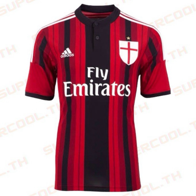 AC Milan Retro Vintage 2014/2015 เสื้อบอลย้อนยุค เสื้อเอซี มิลานย้อนยุค เสื้อบอลเอซีมิลาน ตอเรส