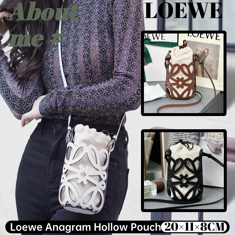 หลัว อี้เว่ย Loewe Anagram Hollow Pouch กระเป๋าสะพายข้างผู้หญิง