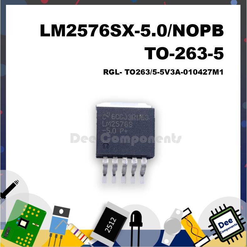 NationalSemiconductor LM2576SX-5.0/NOPB 3A Step-Down Regulator 5V TO-263-5 RGL-TO263/5-5V3A-010427M1