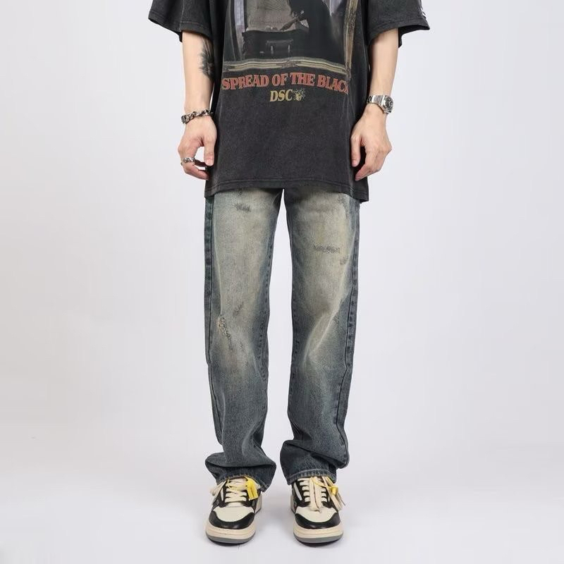 กางเกงยีนส์ทรงกระบอก minimal jeans