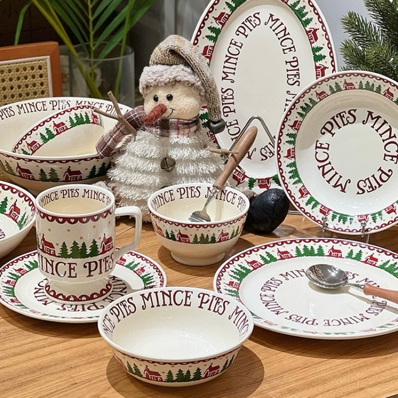 🎄CHRISTMAS 🎄 COLLECTION จานเซรามิค mince pies