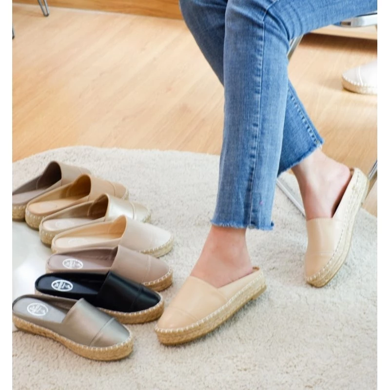 รองเท้าสลิปเปอร์ปอ2ชั้น สูง1นิ้ว สไตล์มินิมอลพื้นพิมพ์แบรนด์D'Shoes House หรือSIMPLY STEPรหัสD11B