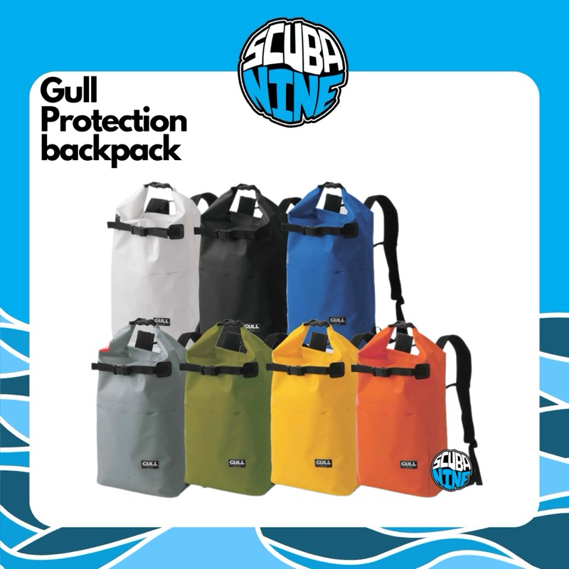 Gull protection backpack กระเป๋ากันน้ำ มีช่องใส่ฟิน