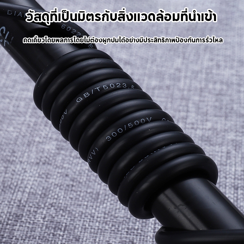 สายต่อปลั๊กไฟ กำลังไฟ2500w สำหรับใช้ต่อพัดลมและเครื่องใช้ไฟฟ้าในครัวเรือนต่างๆ ความยาวสาย 3  / 5 / 10 เมตร *จัดส่งทุกวัน - ภาพย่อย 2
