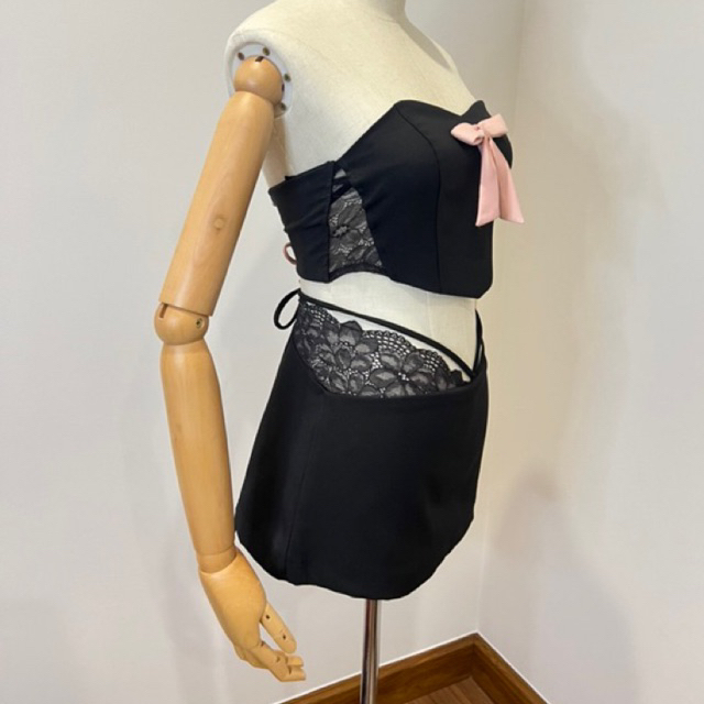 (พร้อมส่ง)Eva skirtกระโปรงด้านในกางเกง