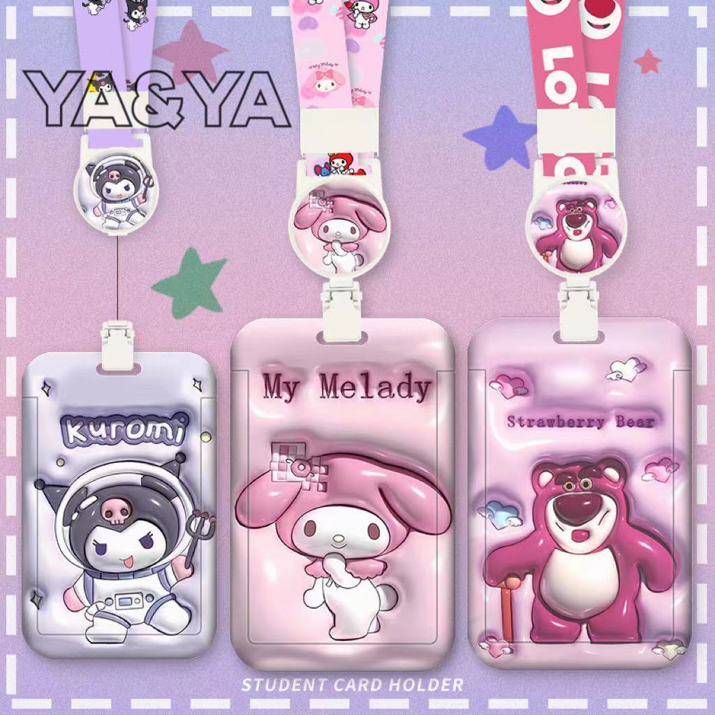 ป้ายห้อยบัตร Card Holder +Neck Lanyard กรอบใส่บัตร พร้อมสายผ้าคล้องคอ ที่ใส่บัตรกรอมบัตร ใส่บัตรพนักงาน