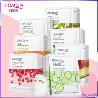 มาส์กผลไม้ BIOAOUA 1 ชิ้น = 2.7 บาท ลดริ้วรอยมาร์คหน้า หมองคล้ำ ให้ความชุ่มชื้นและดูแลผิวอย่างล้ำลึก แผ่นมาส์กหน้า มาส์ก