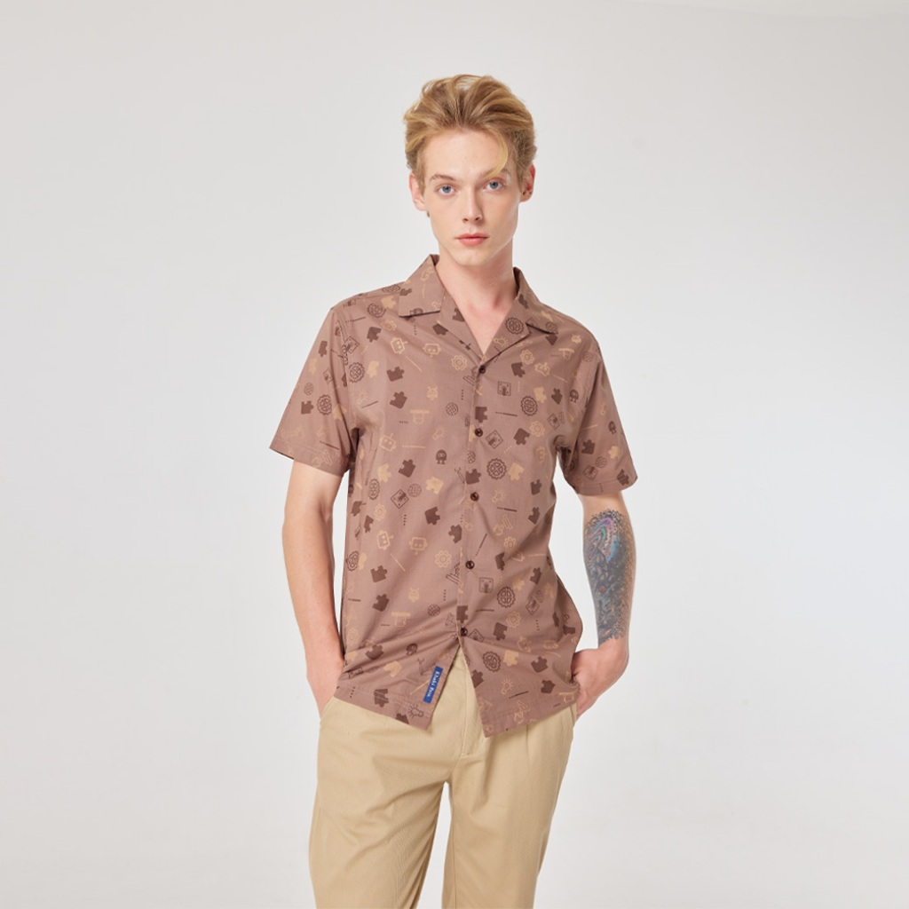 Khaki Bros. - คาคิ บรอส - Short Sleeve Shirt - เสื้อเชิ้ตแขนสั้น ทรง Regular Fit - KM26S002