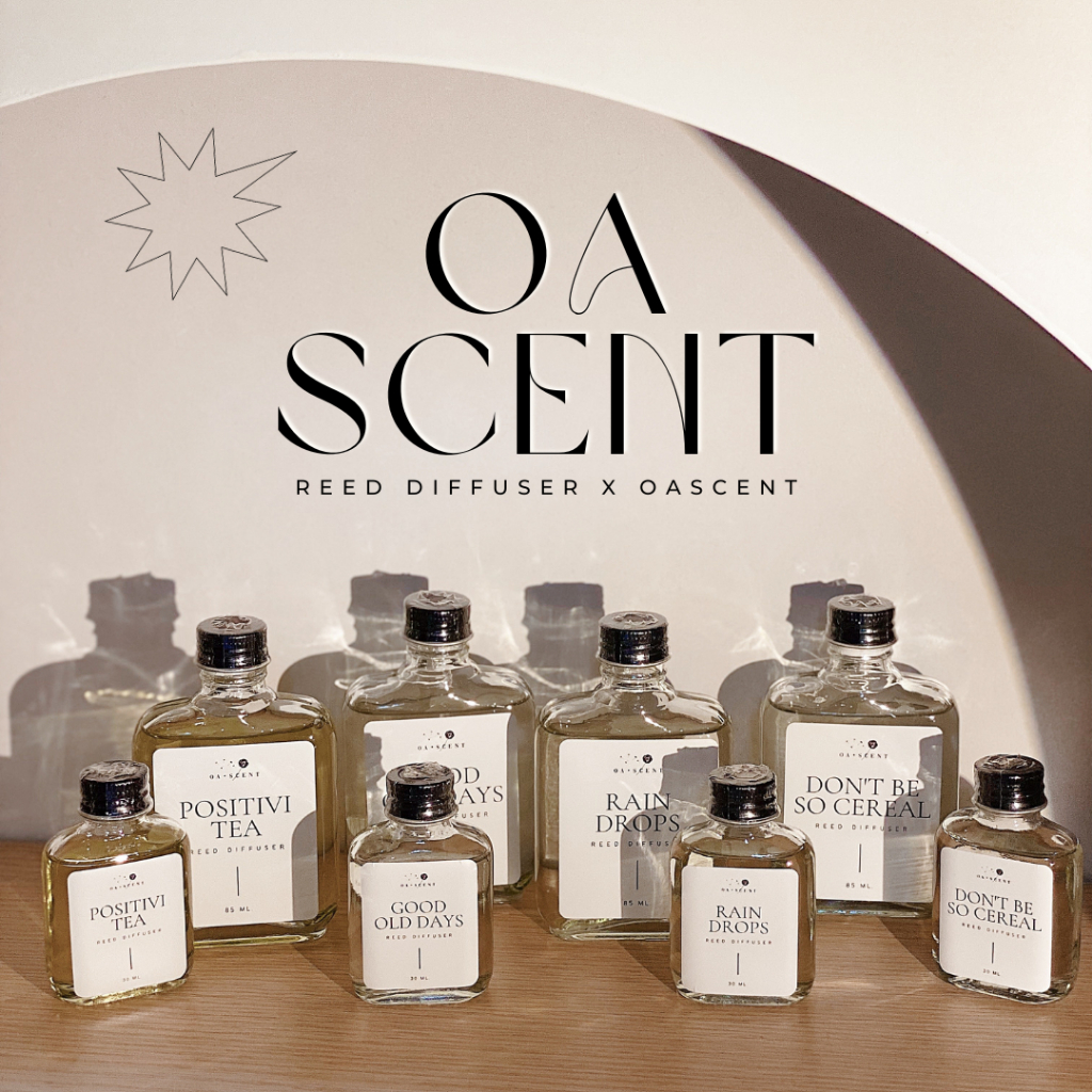 OASCENT ก้านไม้หอมปรับอากาศ ก้านไม้หอมกระจายกลิ่น (Reed Diffuser) 30 ml. และ 85 ml. │ น้ำหอมห้อง ของขวัญ ของชำร่วย