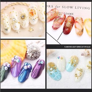 🌈อะไหล่ติดเล็บ อุปกรณ์ตกแต่งเล็บ คริสตัล 3D ทรงพิเศษ Diy 12ช่องมี เพชร พลอยเทียม สำหรับติดตกแต่งเล็บ (กล่องยาว)พร้อมส่งใ