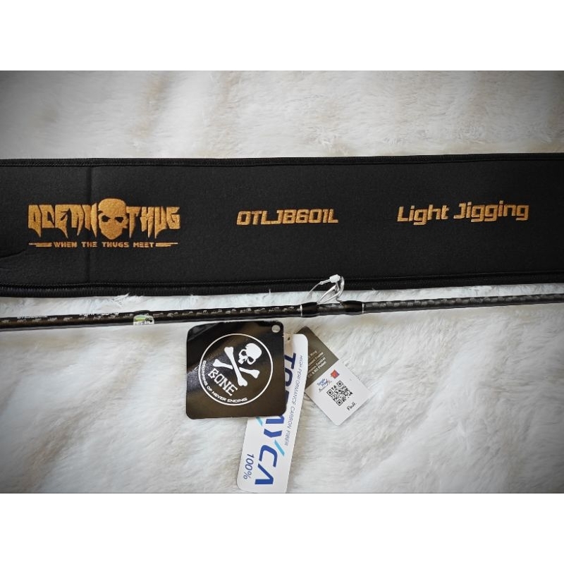 คันเบ็ด ☠️Bone OTLJB601L OceanThug LightJig Cast PE0.8-2.0 คันเบท