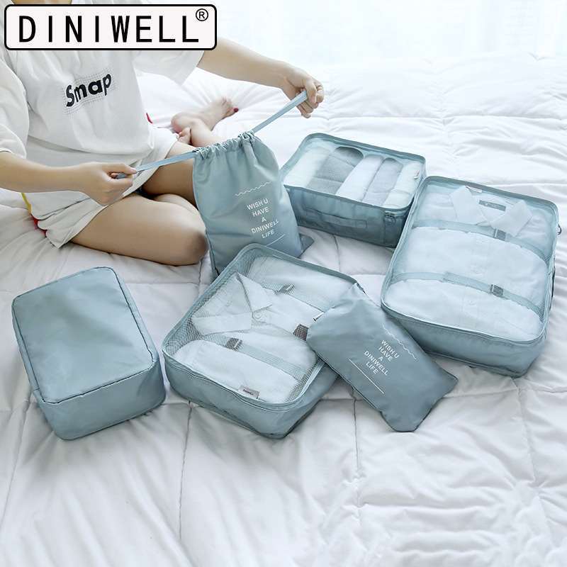 DINIWELLจัดระเบียบกระเป๋าเดินทาง Set 6 ชิ้น