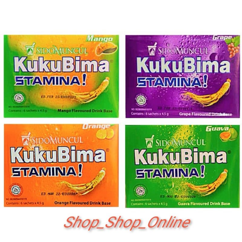kukubima เครื่องดืมผลไม้ เครื่องดืมเกลือแร่ สำหรับออกกำลังกาย 1 กล่องมี 6 ซอง