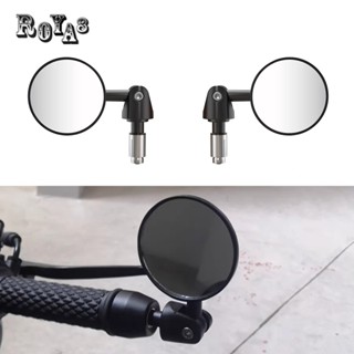 Roya8 กระจกแต่ง ทรงกลม SPORT ขาย่อ บานเล็ก กระจกมองข้างมอเตอ…
