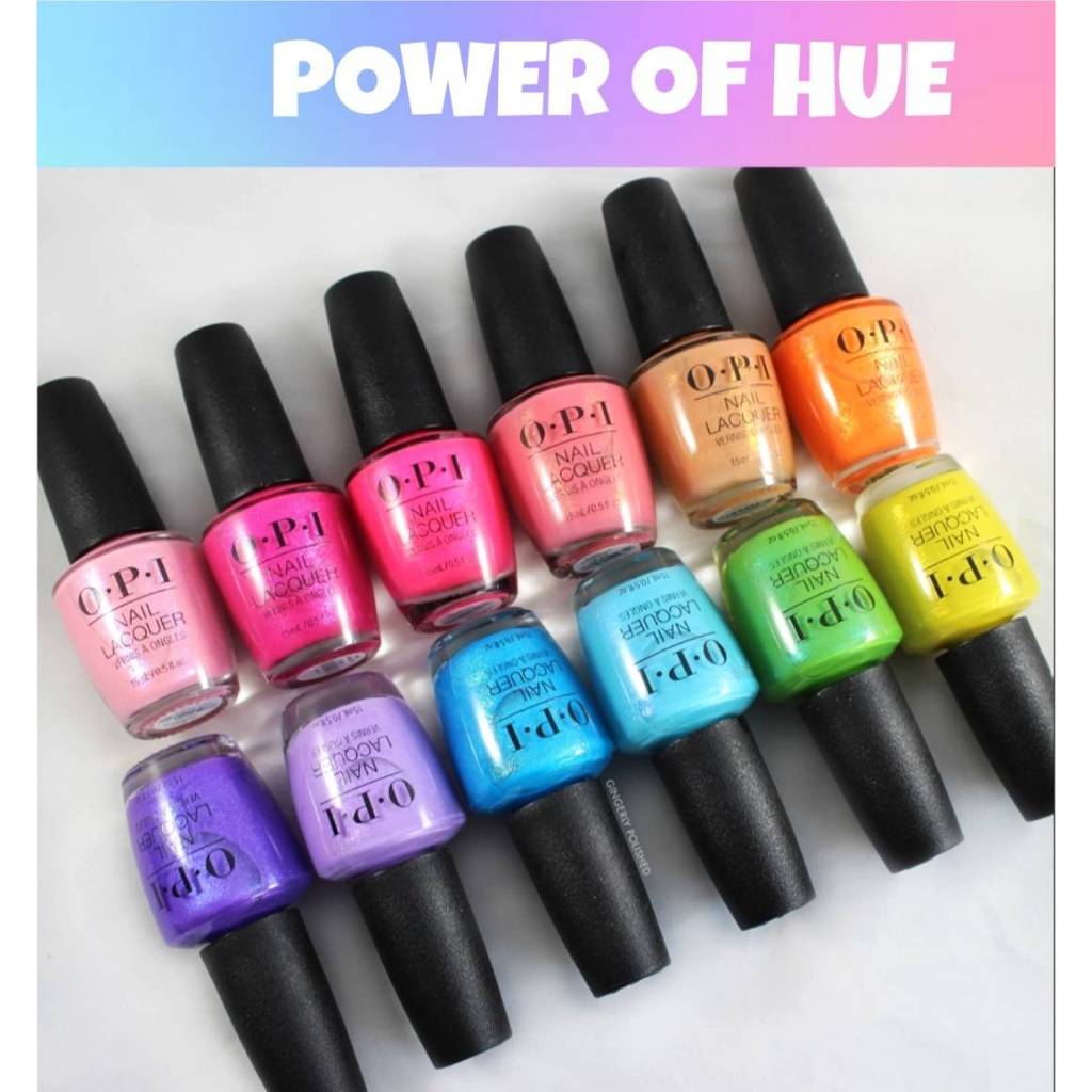 OPI - Power of Hue ยาทาเล็บ มีชิมเมอร์ชมพูอ่อน เข้ม นีออน ส้ม เหลือง เขียว ฟ้า ม่วง กลิ๊ตเตอร์ สีๆ ส