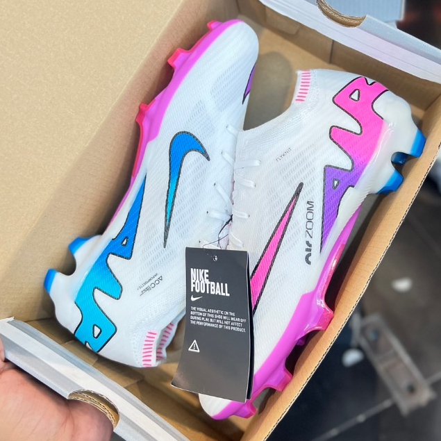 รองเท้า สตั๊ด ฟุตบอล NIKE ZOOM MERCURIAL VAPOR 15 ELITE FG แถม ถุงผ้า+ดันทรง+กล่อง ถ่ายจากสินค้าจริง ใส่ไม่ได้เปลี่ยนได้