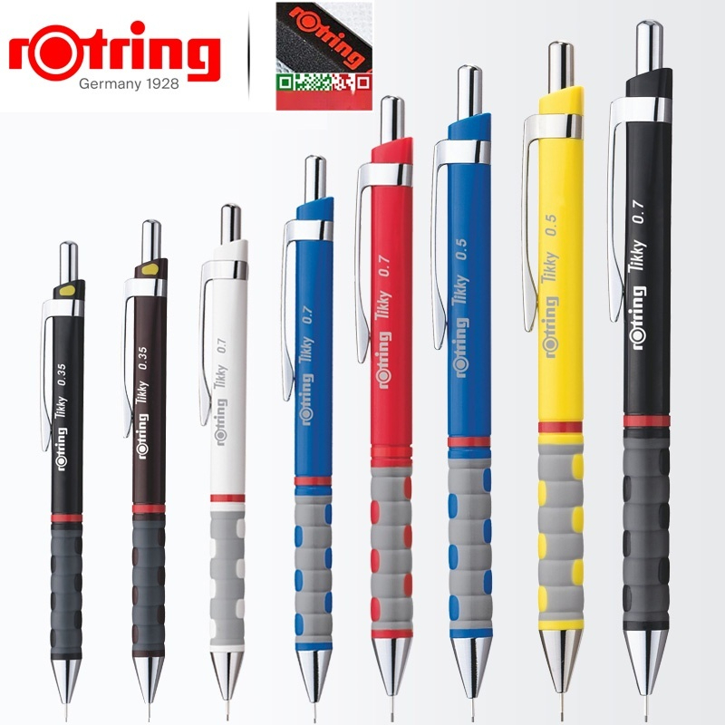 Rotring tikky ดินสออัตโนมัติ0.3 0.5 0.7มม. สำหรับกิจกรรมวาดภาพการออกแบบวาดด้วยมือดินสอสำหรับนักเรีย