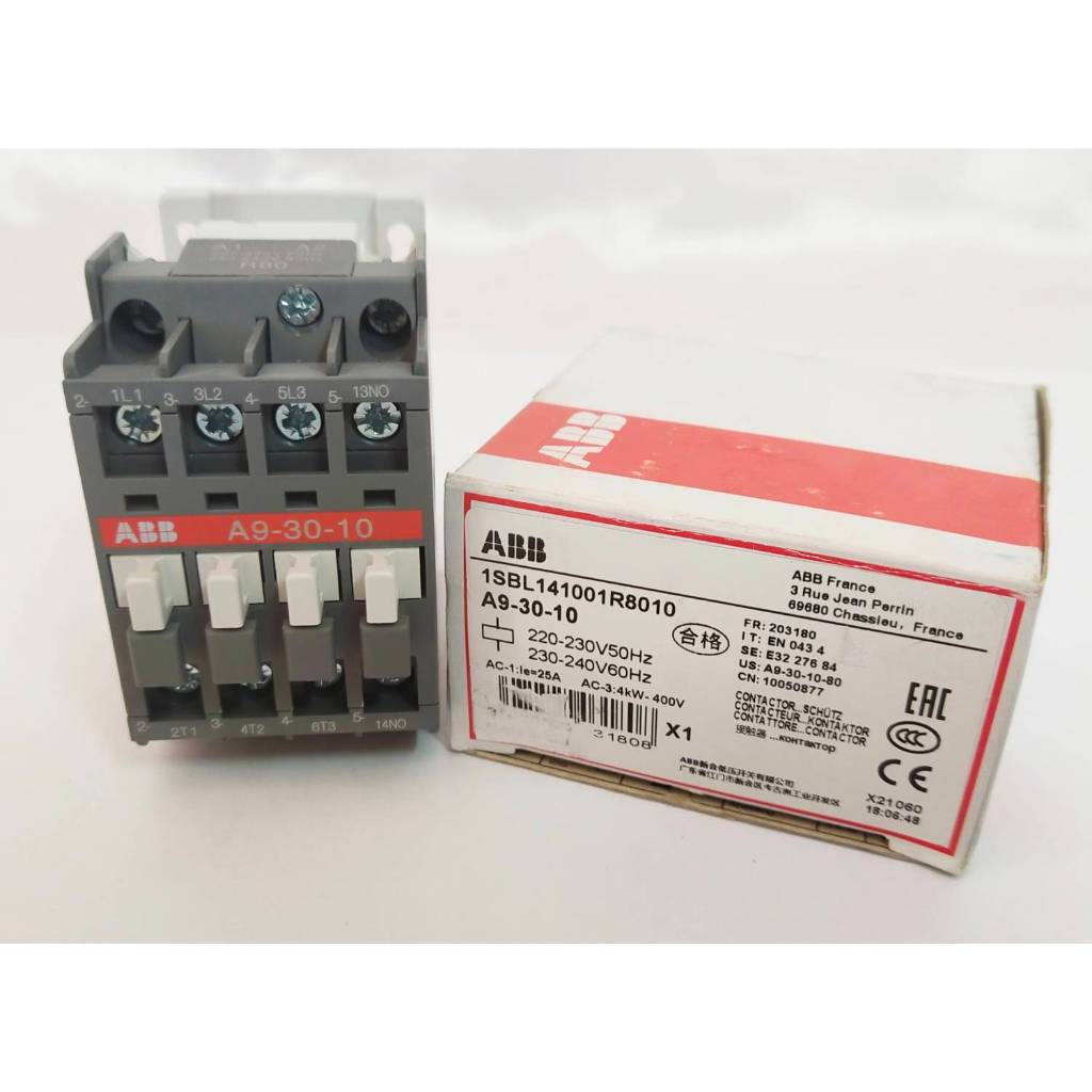 ABB Magnetic Contactor A9-30-10 ,220V