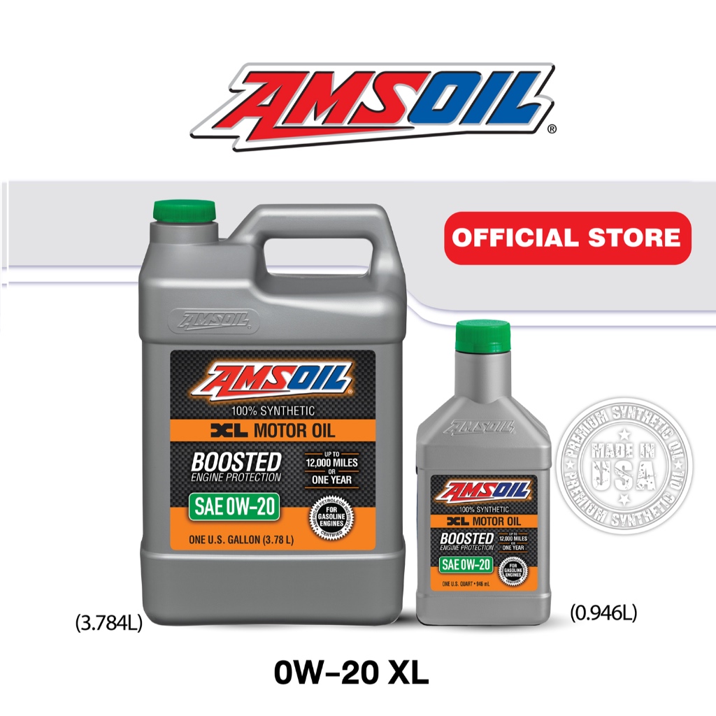 AMSOIL 100% Synthetic (สังเคราะห์แท้ 100%) XL Motor Oil 0W-20 (ระยะ 19,000 กม./ 1 ปี)
