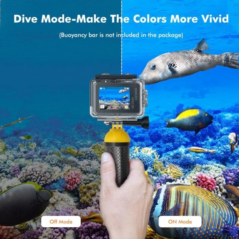 Action Camera 5K WiFi กล้องติดมอเตอร์ไซค์ กล้องติดหมวก กล้องถ่ายใต้น้ำ thumbnail 3