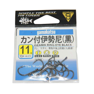 Gamakatsu ISEAMA RING EYE BLACK เบ็ดกามาซองฟ้า MADE IN JAPAN