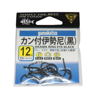 Gamakatsu ISEAMA RING EYE BLACK เบ็ดกามาซองฟ้า MADE IN JAPAN