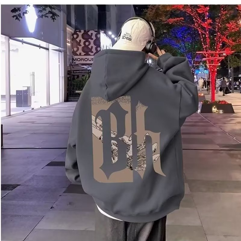 TS MEN เสื้อแขนยาวมีฮู้ด เสื้อกันหนาวมีฮู้ด ผ้าสำลี ผ้าหนาดีใส่สบาย รุ่น0210