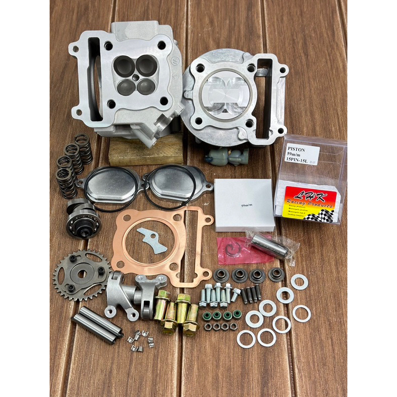 มีโอลูก59/4วาล์วลูกLHKสลัก15มิลฝาสูบวาว21-24ปลอกสูบใส่แคร้งเดิมได้เลยไม่ต้องขยายแคร้งใส่ชักเดิมถึงชั