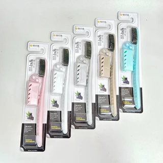 แปรงสีฟันเกาหลี Denticon Wangta Toothbrush Black Charcoal และ Gold (คละสี)