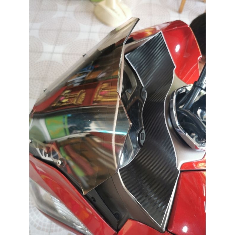 pcx160สติกเกอร์กันรอยขอบหน้าปัดเคฟล่า3D