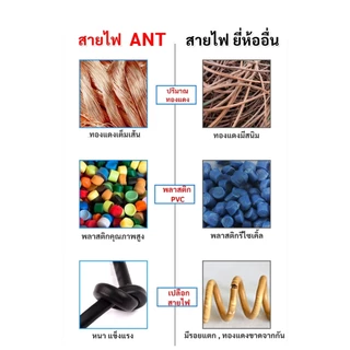 5-10 เมตร) STR สายไฟ VAF 2 × 2.5 sq.mm 23A 300/500V ทองแดงแท้ มอก.11-2553 หุ้มฉนวน 2 ชั้น ทนร้อน เดินลอย เดินท่อ เดินราง