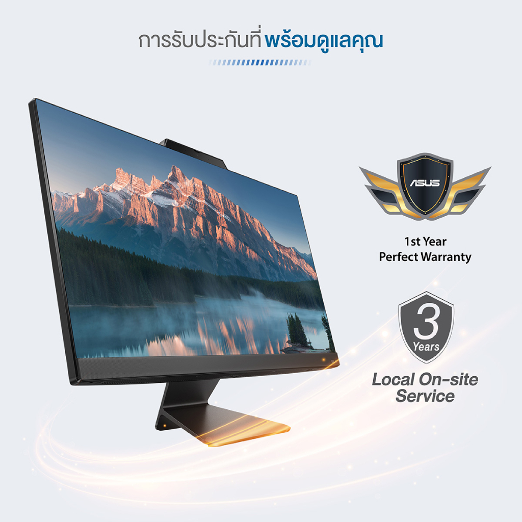 เอซุส คอมพิวเตอร์ ออลอินวัน ASUS VIVO AIO 24 M3402WFAK-BPC032WA/OFFICE 2024/RYZEN 5-7520U/RAM 16GB
