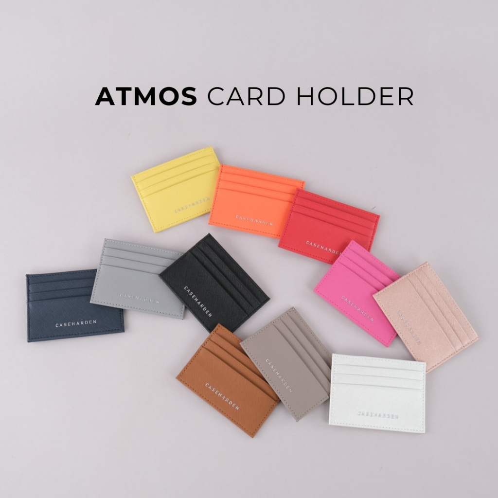 (ใส่โค้ด:10HBD200E15ลด29.-) Atmos Card Holder การ์ดโฮลเดอร์หนังกันรอยขีดข่วน ที่ใส่บัตร ใส่การ์ด