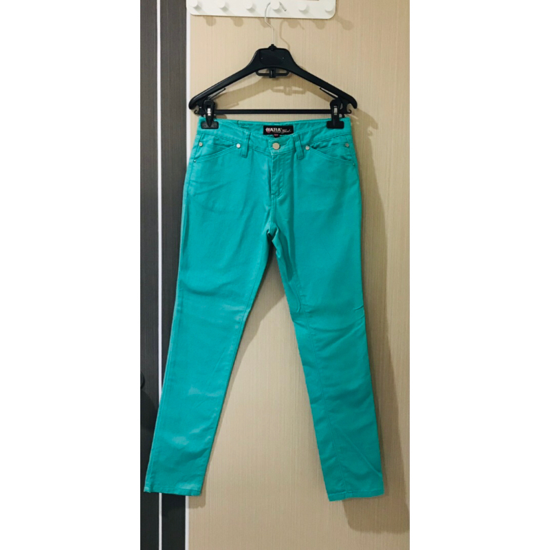 กางเกงยีนส์ HARA (แท้ 100%) สีเขียวน้ำทะเล 🌈