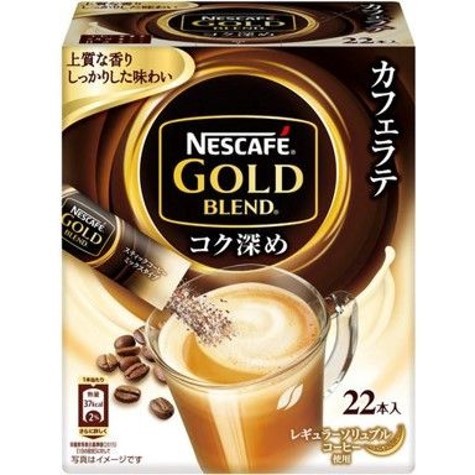 Nescafe Gold Blend Rich Deep Instant Coffee (Japan)22 Sticks เนสกาแฟ โกลด์ เบลน ริช ดีป คอฟฟี่