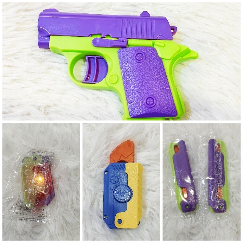 💖พร้อมส่ง💖ใน🇹🇭ปืนของเล่นเด็ก มีดของเล่นเด็กมีไฟ ของเล่นจำลอง