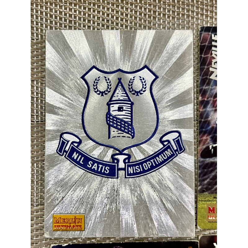 ครบเซ็ต การ์ดทีมเอฟเวอร์ตัน Everton Logo นักเตะ - Merlin Ultimate (1995/96)