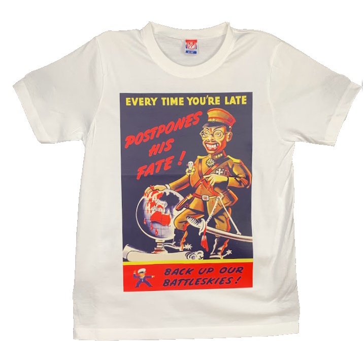 เสื้อยืด　WW2　โฆษณาชวนเชื่อ　ประธาน　JAPAN　NARUITII