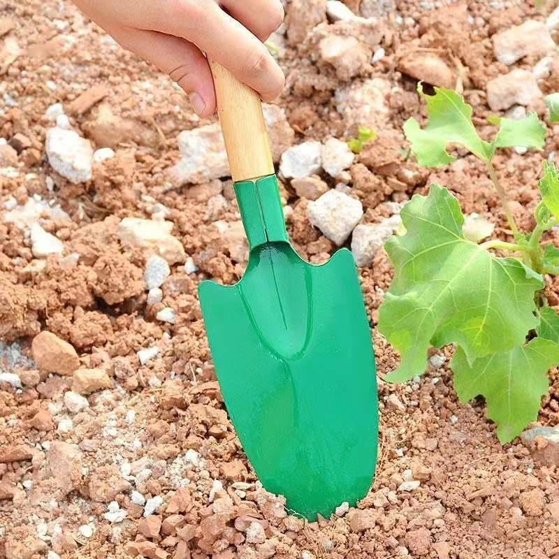 พลั่ว เสียม ช้อนปลูก (สีเขียว) ทำสวน ด้ามจับทำจากเหล็ก คุณภาพดี อุปกรณ์ทางการเกษตร - รูปที่ 6