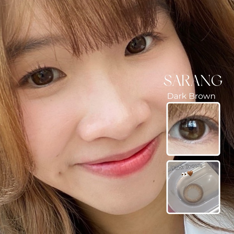 รุ่น Dark Brown DIA 14.0 G.DIA 12.7 WATER 38 % คอนแทคเลนส์ รายเดือน ซารัง