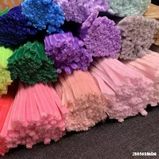 สินค้าพร้อมส่ง ลวดกำมะหยี่ DIY สร้างสรรค์งานประดิษฐ์ต่างๆ สำหรับงานฝีมือ สีสันสดใส สินค้าขายดี แยกสี