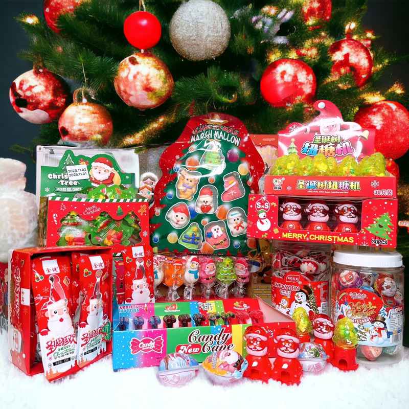 ขนมเทศกาลคริสต์มาส เยลลี่ ขนมปังบิสกิต ลูกอม มาชเมลโล่ ไข่ช็อกโกแลต Christmas