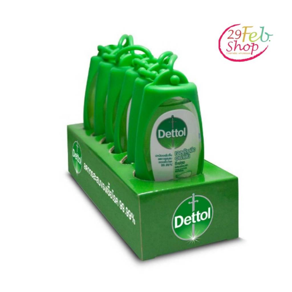 (6ขวด/แพ็ค) Dettol Hand Sanitizer refresh gel เดทตอล เจลล้างมือ สูตรหอมสดชื่นผสมอโลเวร่า 50 มล.